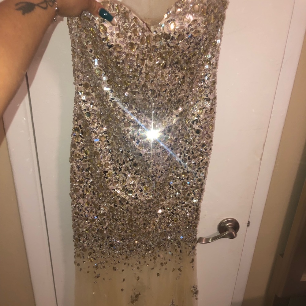Long beautiful sequence dress